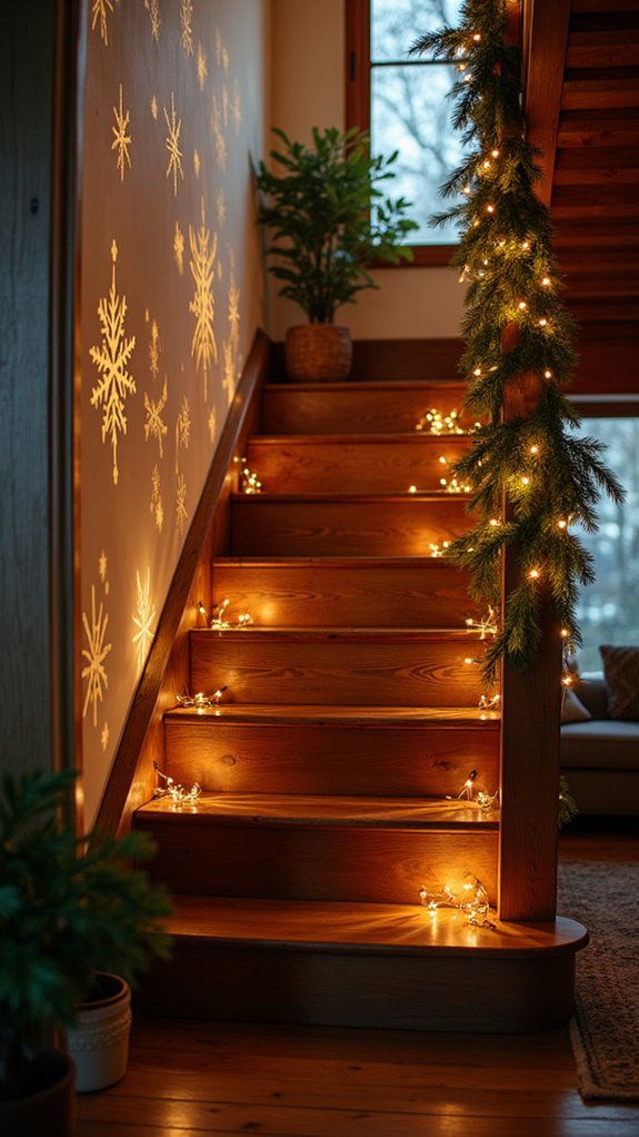 magical snowflake projector lights