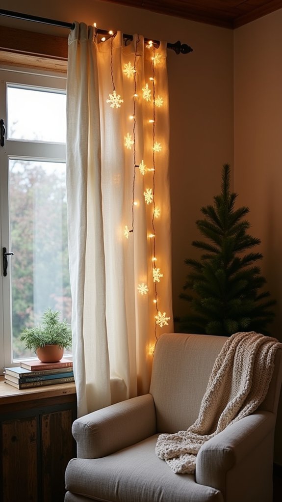 magical snowflake shaped lights