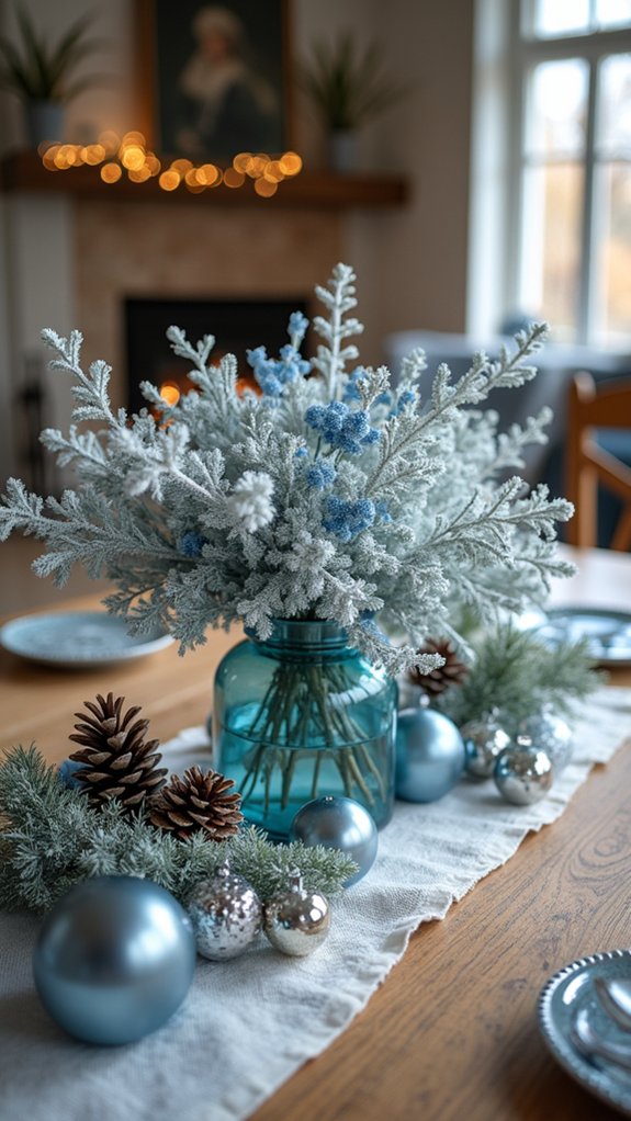 magical winter centerpiece design