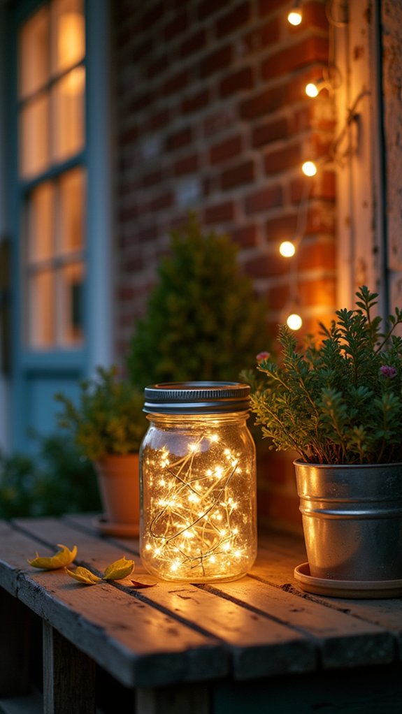 mason jar fairy lights