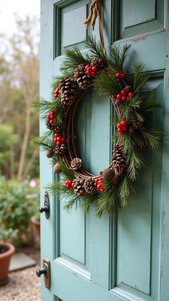 mason jar lid wreaths