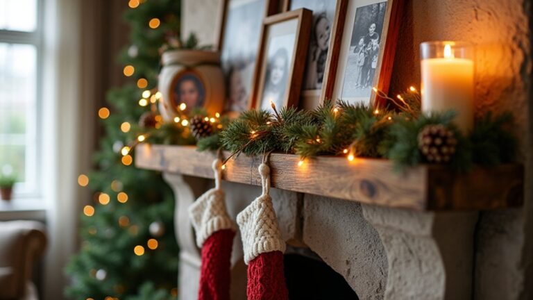 21 Photo Keepsake Christmas Mantle Ideas That Capture Every Memory memorable christmas photo displays