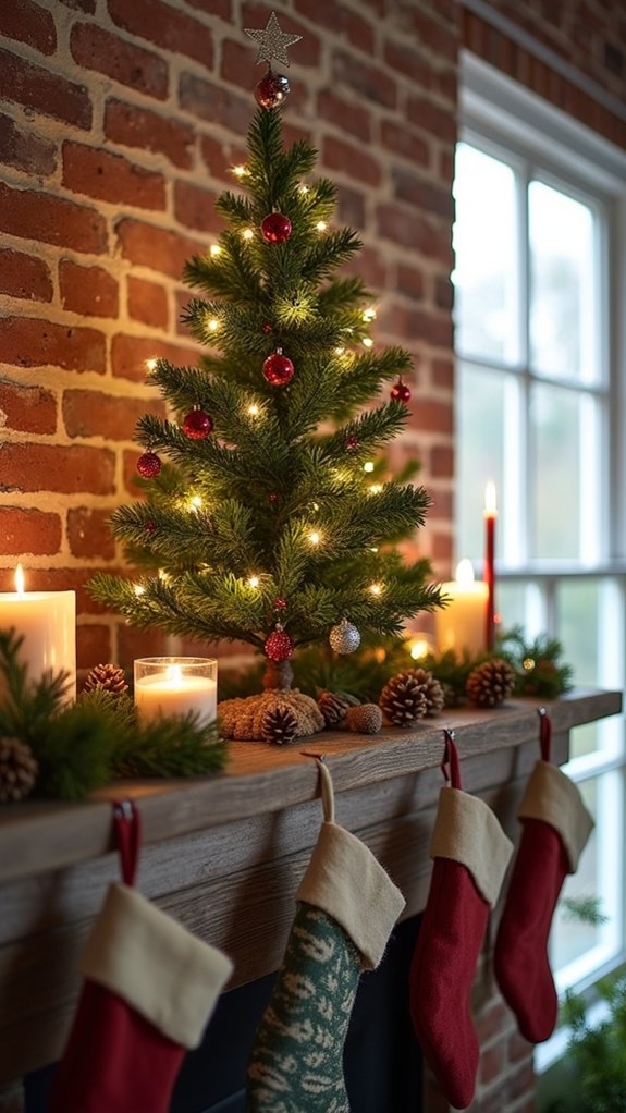 mini festive tree decoration