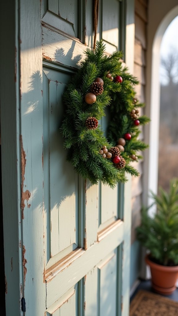 mini greenery wreath project
