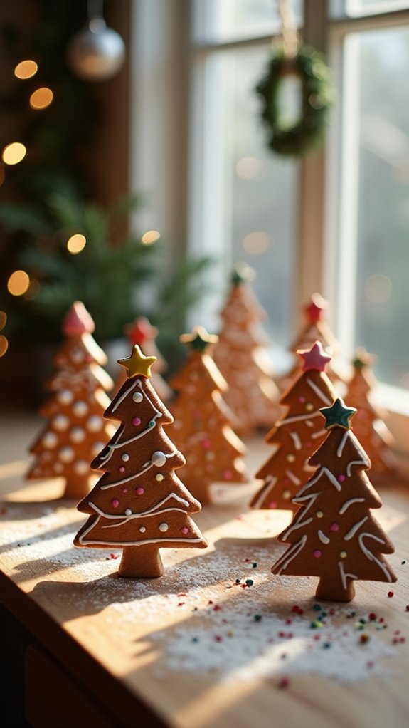 miniature gingerbread tree ornaments
