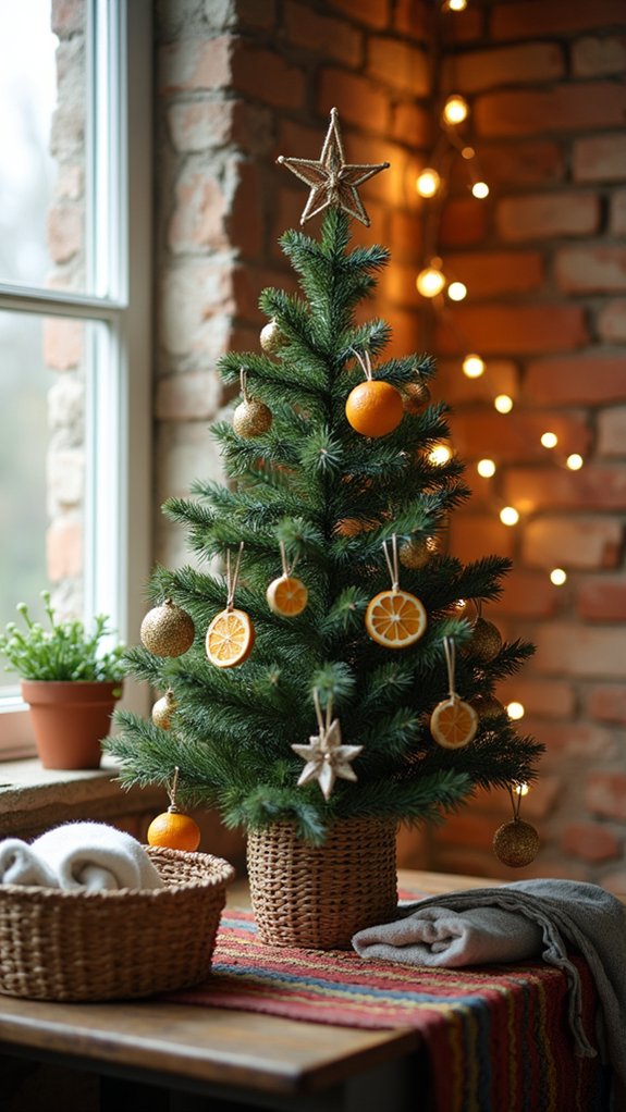 miniature holiday desk decor