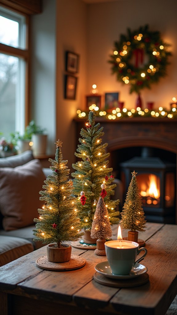 miniature trees create charm