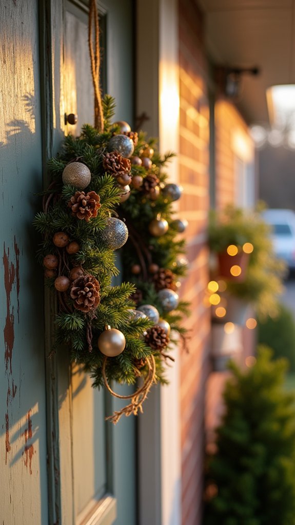 miniature whimsical ornament wreath