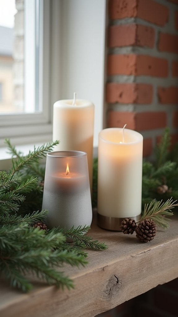 minimalist candle arrangement aesthetics