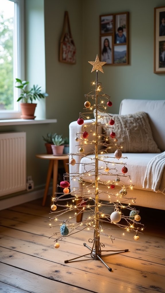 minimalist festive tree decoration