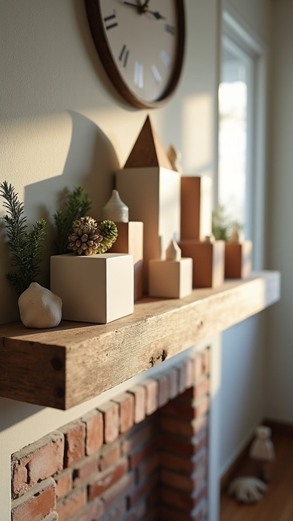 minimalist geometric holiday display