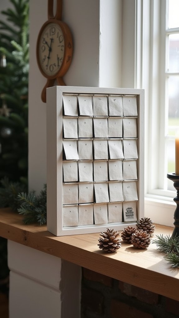 minimalist holiday advent calendar