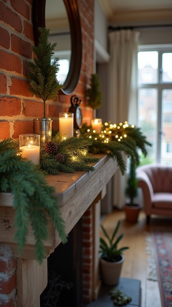 minimalist holiday garland decoration