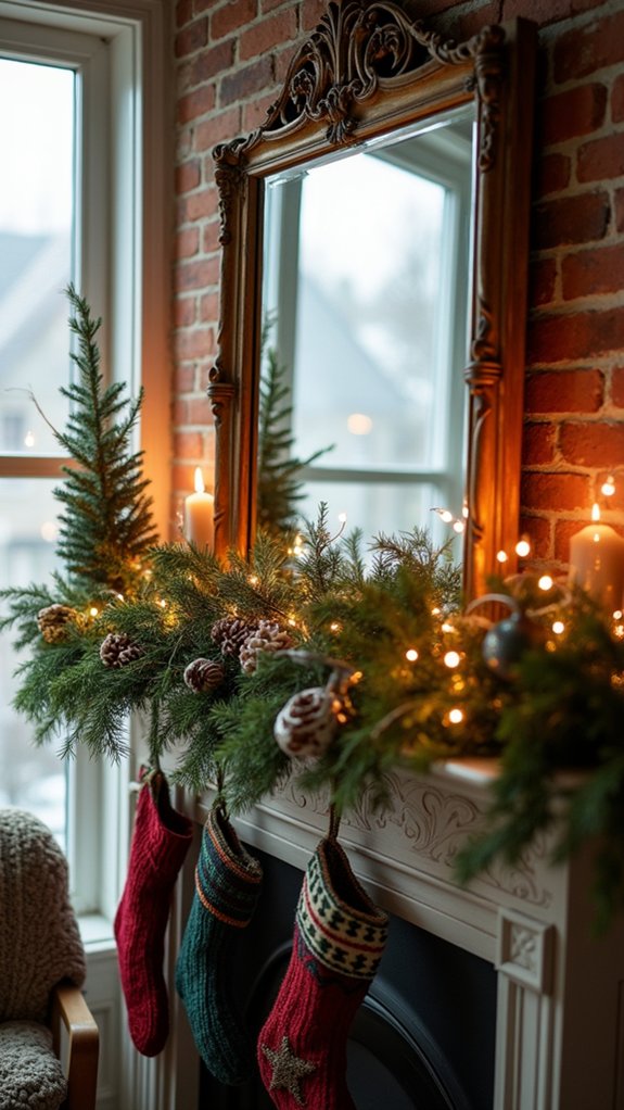 mirrors enhance holiday decor