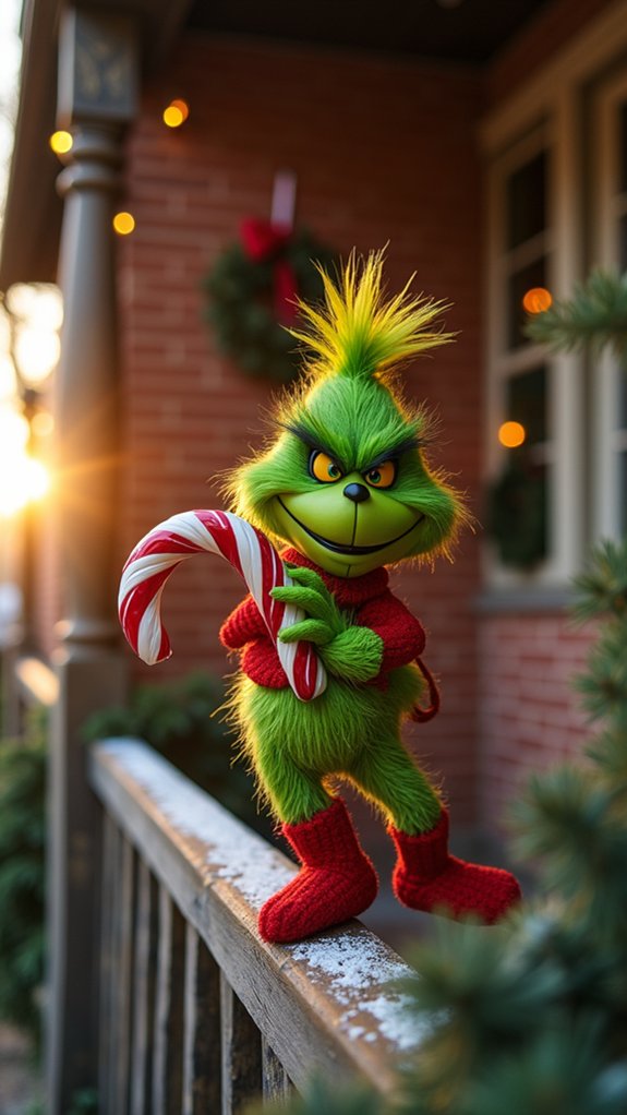mischievous grinch candy cane
