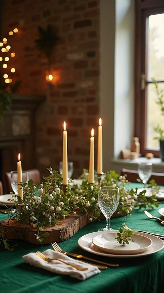 mistletoe inspired festive decor