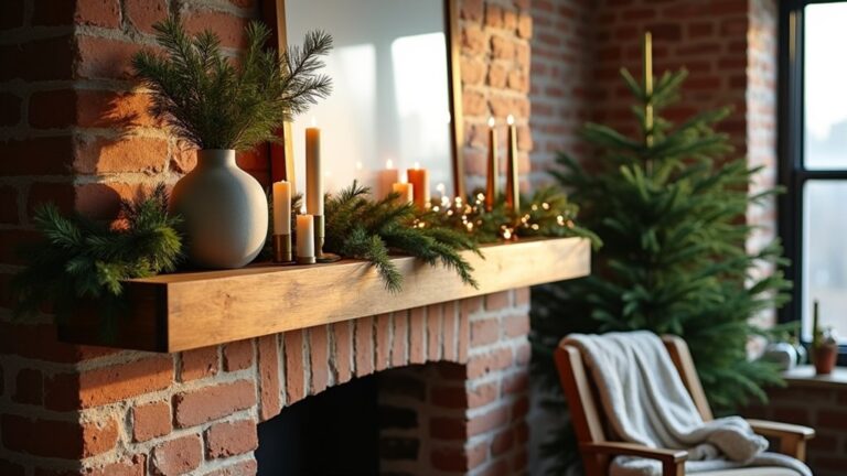 modern asymmetrical christmas decor