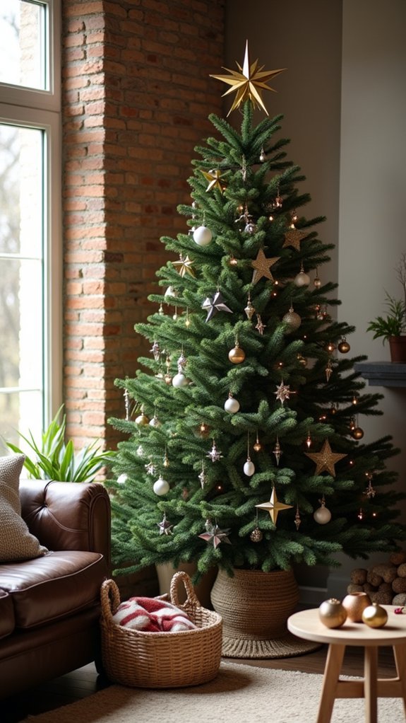 modern geometric christmas toppers