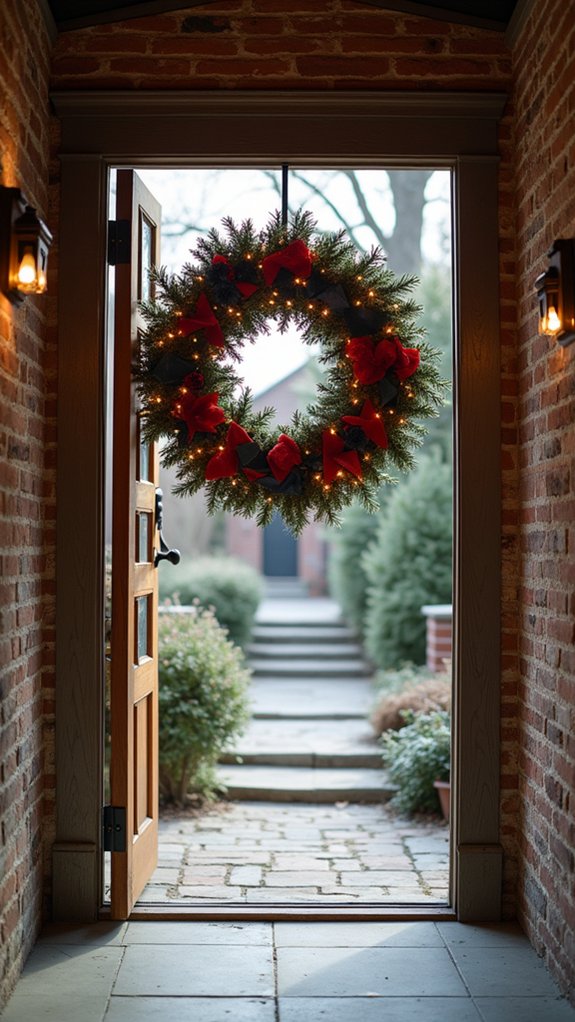 modern oversized foam wreath