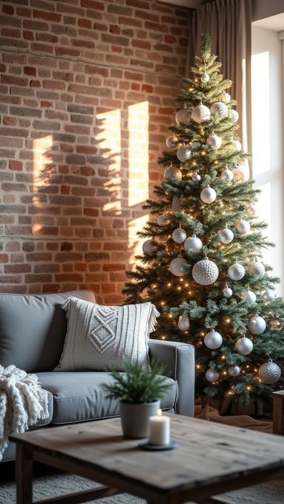 monochromatic winter wonderland decor