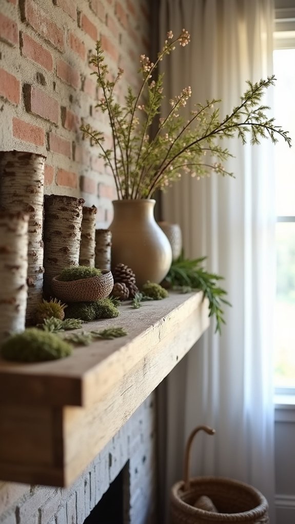 natural decor enhances ambiance