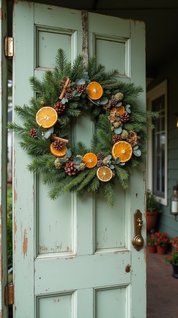 natural elements christmas wreath