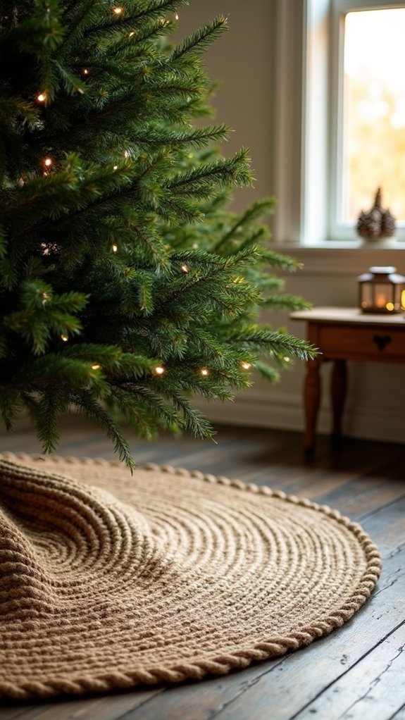 natural jute holiday charm