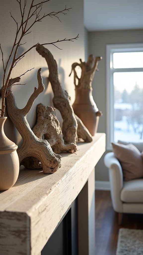natural rustic winter decor