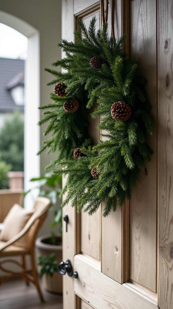 natural rustic wreath creation