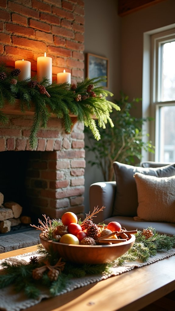 nature inspired holiday decorations