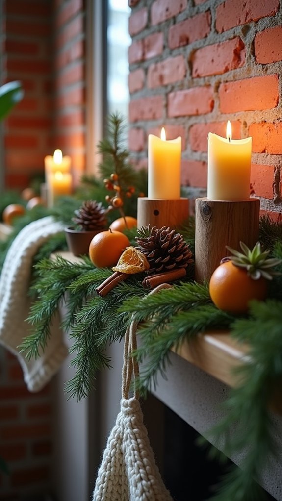 nature inspired rustic holiday decor