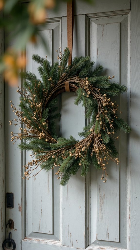 nature inspired wreath creation