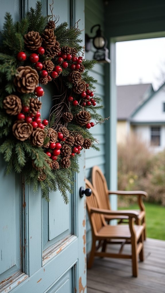 nature inspired wreath decoration