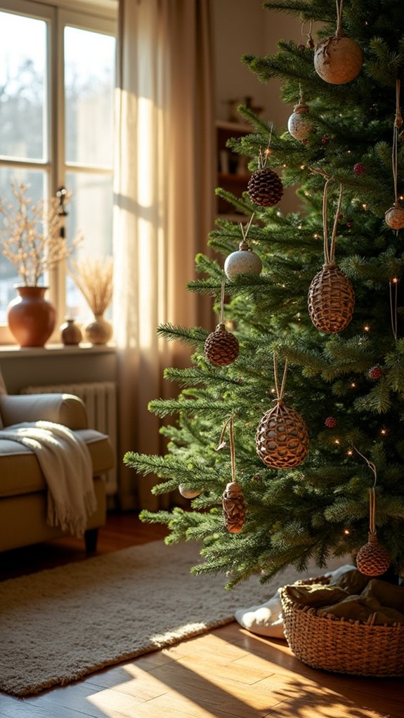 nature themed twig ornaments