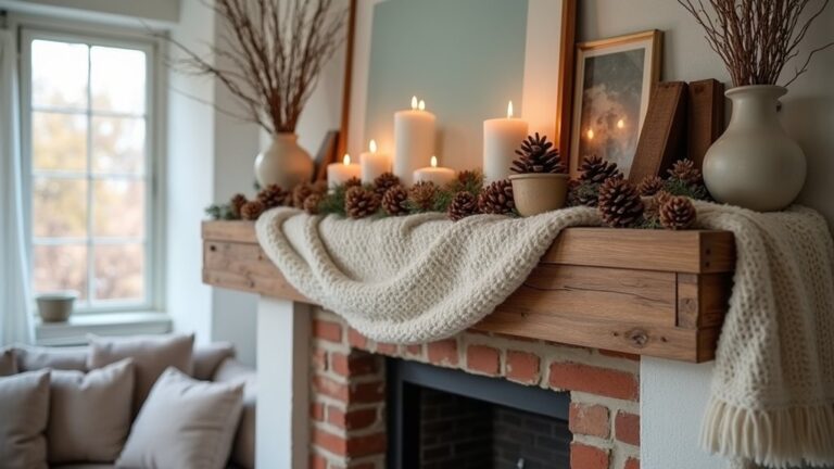 neutral winter mantle ideas