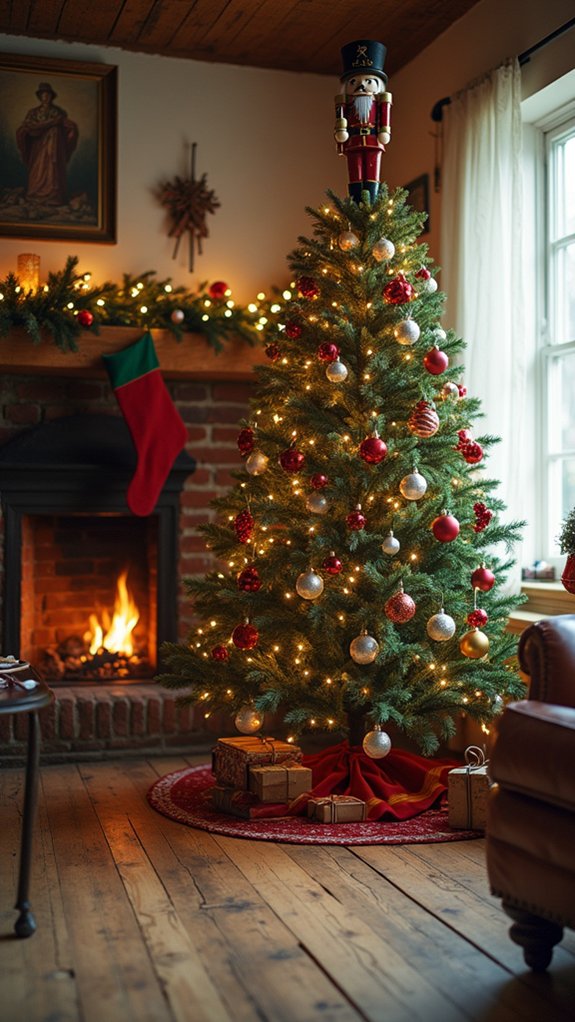 nostalgic festive tree decor