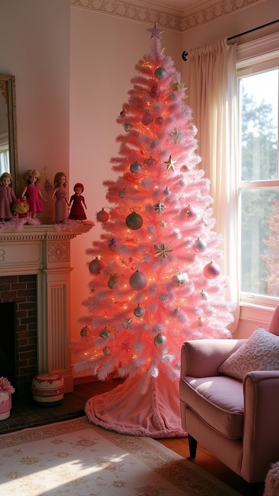 nostalgic vintage barbie display