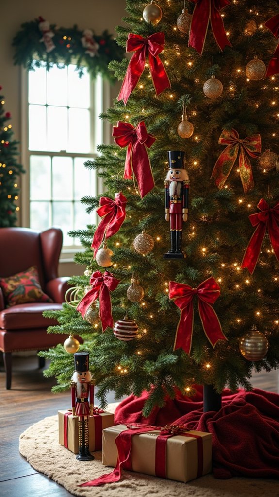 nutcracker themed festive decorations