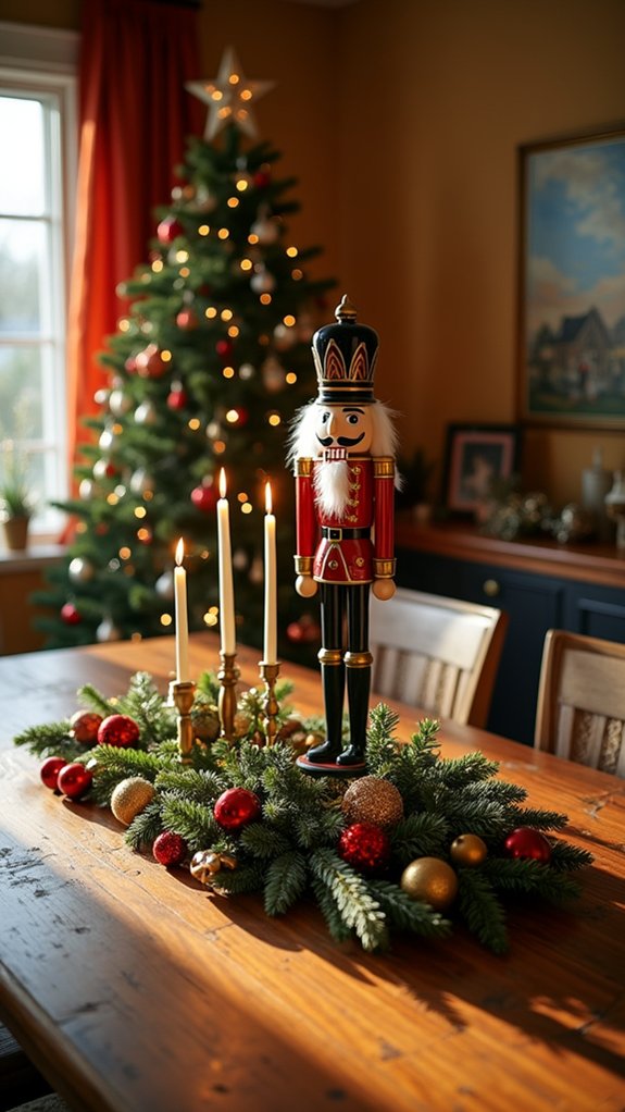 nutcracker themed holiday centerpieces