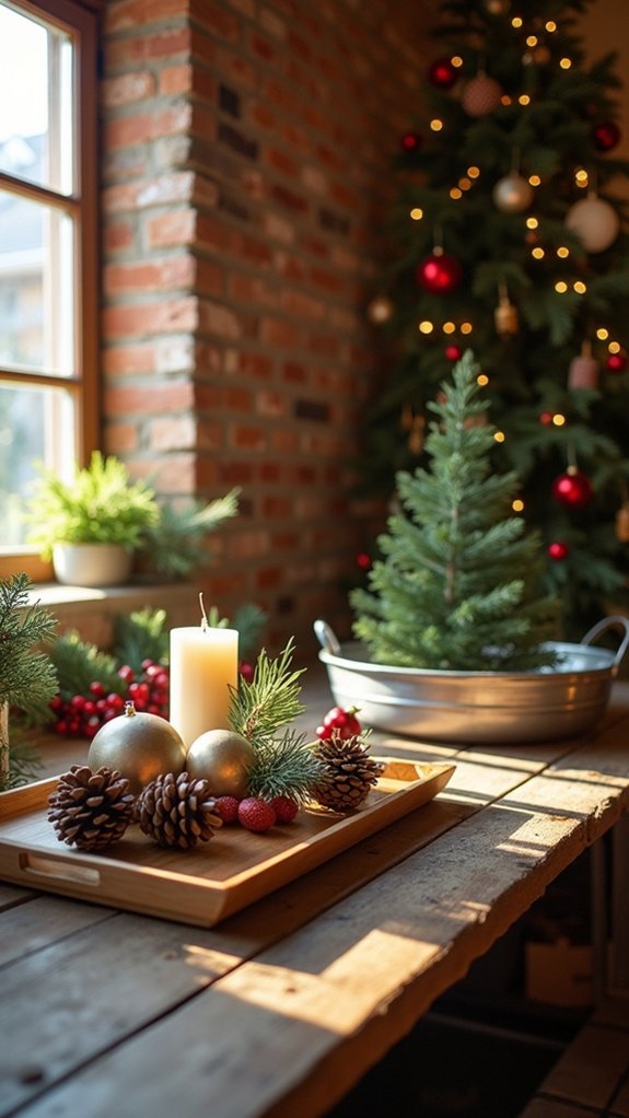 organized decorative tray display