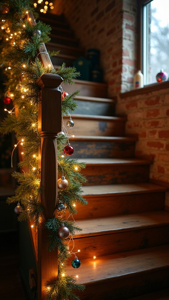 ornaments and twinkling lights