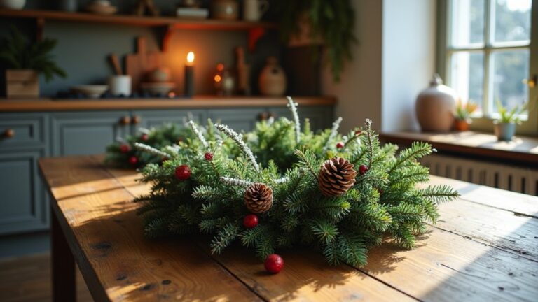 outdoor inspired christmas centerpieces
