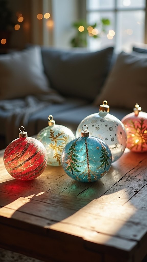 painted holiday ornament designs