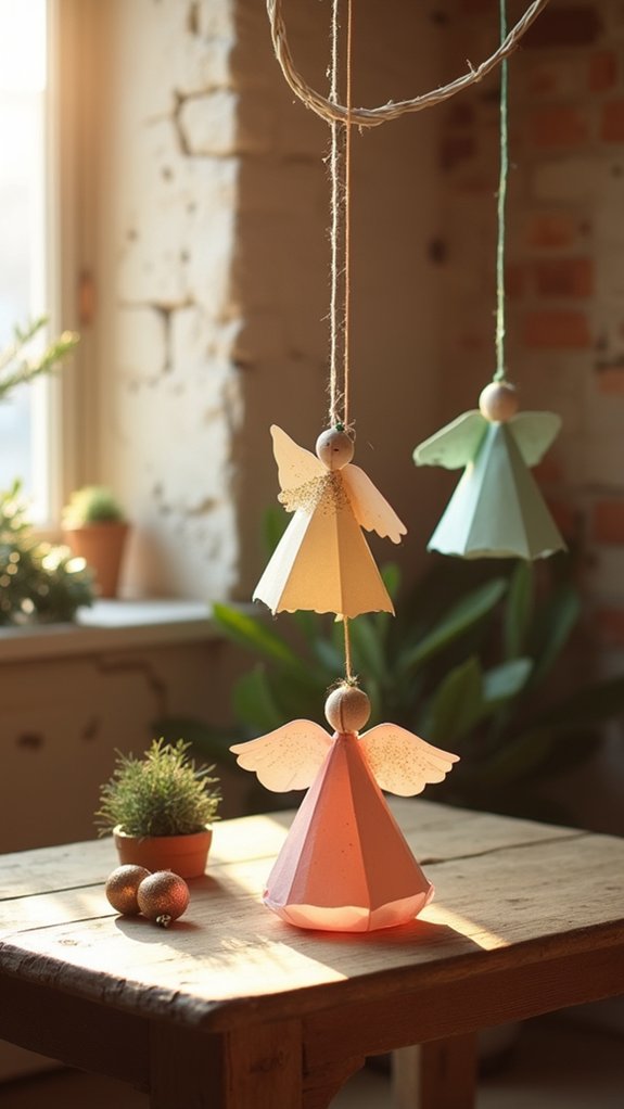 paper angel holiday decorations