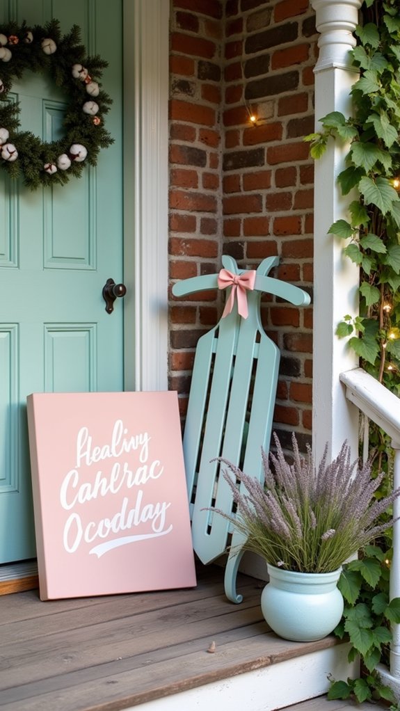 pastel signs for holidays