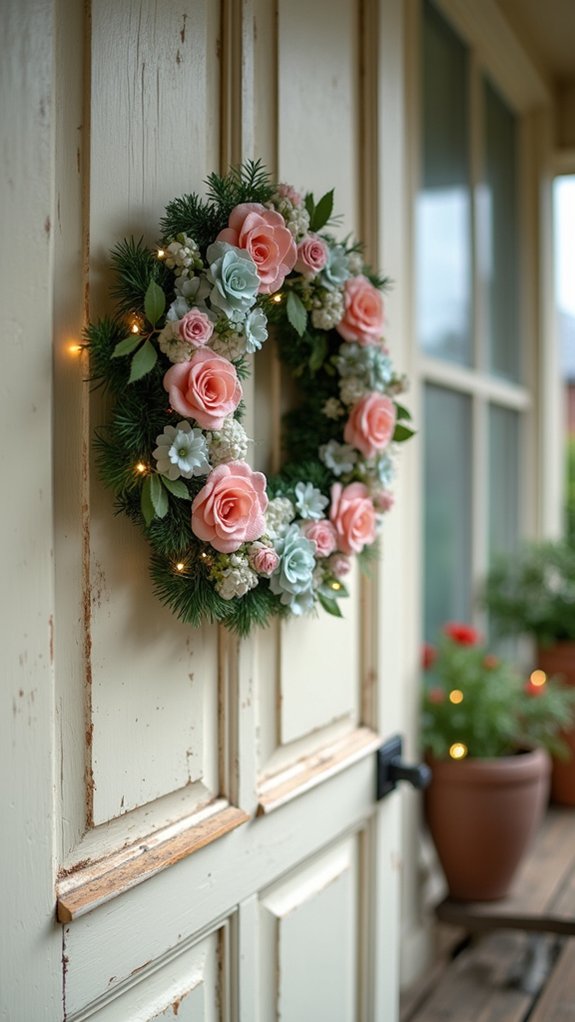 pastel wreaths for holidays