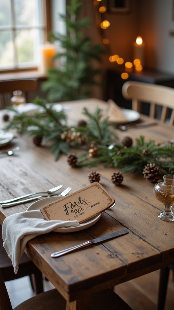 personalized engraved place cards