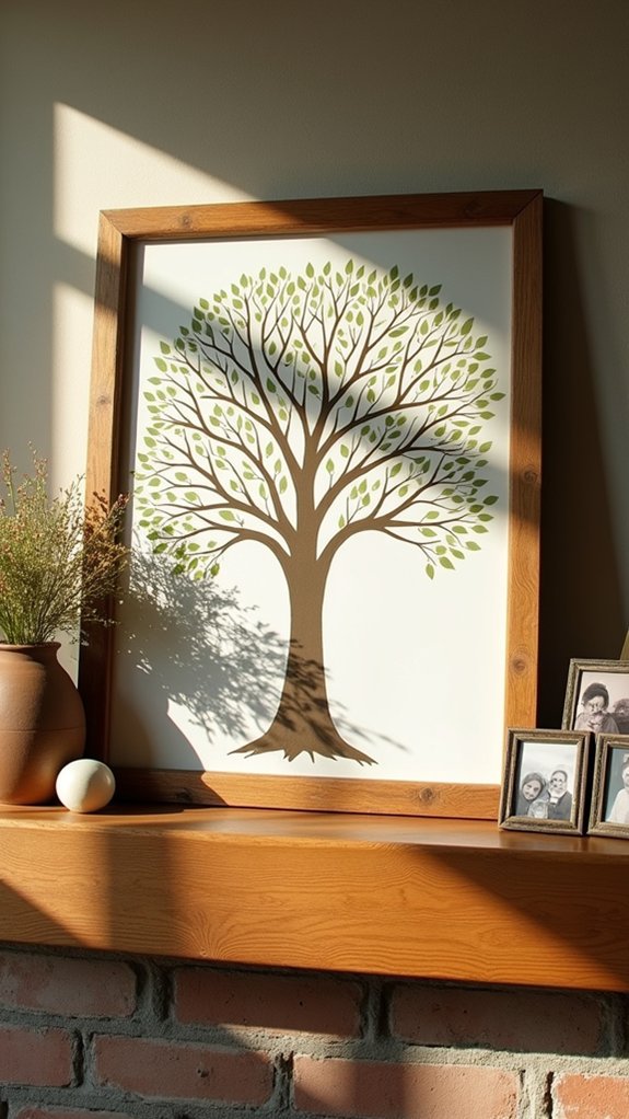 personalized family heritage artwork