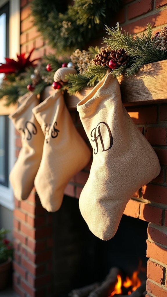 personalized festive gift sacks