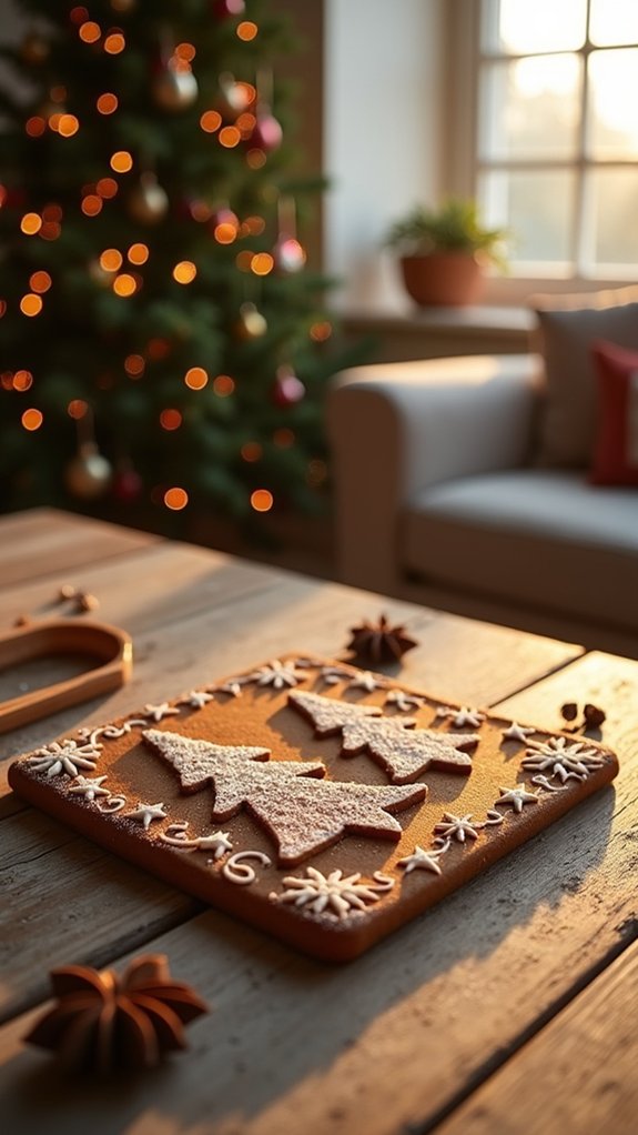 personalized festive gingerbread plaques